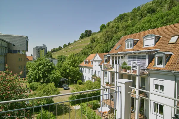 Ausblick vom Balkon